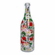 Купить Стеклянная бутылка 1 л «Вишня» с ручной росписью в Абакане